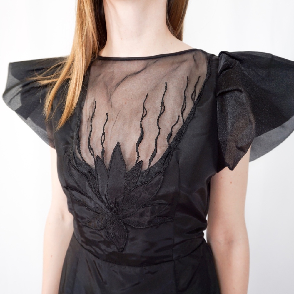 Vintage Roberta California Lotus Unique Dress 0739 - Picture 2 of 8